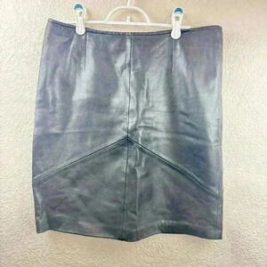 100% Leather Vintage VS2 A-Line Skirt - Size 14